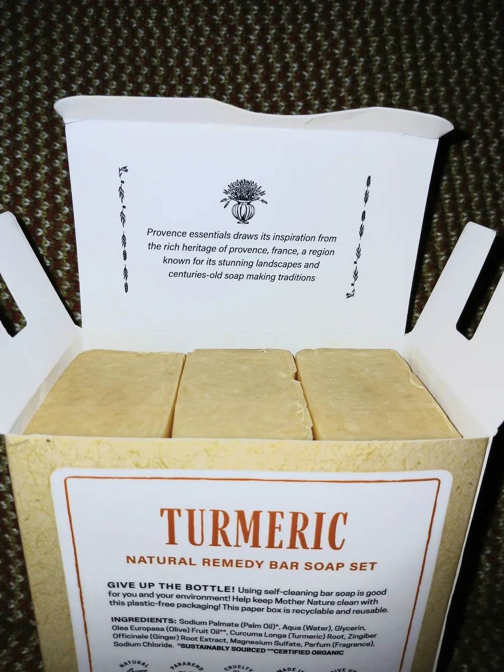 Turmeric Natural Brightening Bar Soap Set - Yellow